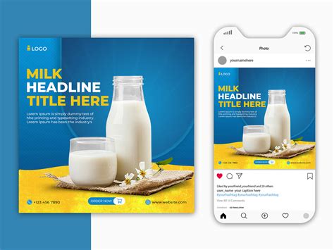 Milk Social Media Post On Behance