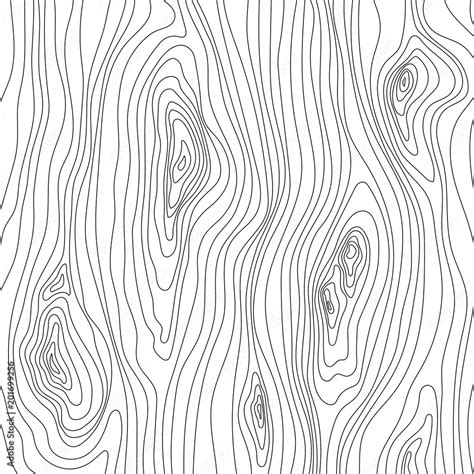 Wooden Texture Wood Grain Pattern Abstract Fibers Structure Background Vector Illustration
