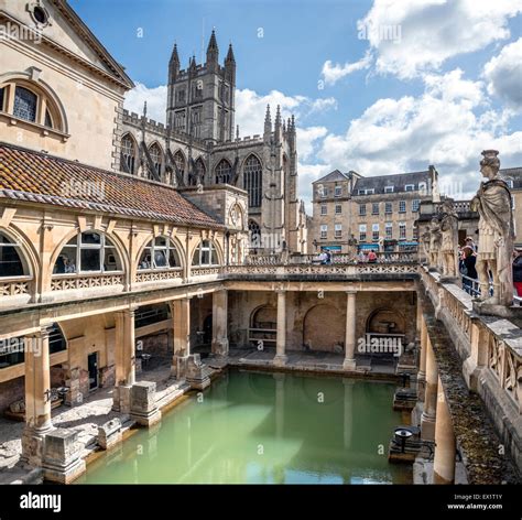 The Roman Baths Complex A Site Of Historical Interest In The English