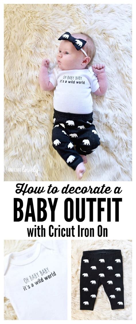 Cricut Iron On Onesie Leggings And Hair Bow Diy For Baby Make Life