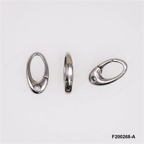 Microfusa Casting Push In Open Oval Hinged Triggerless Clasp ~10x176mm