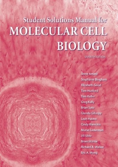 Download Solutions Manual For Molecular Cell Biology By Harvey Lodish