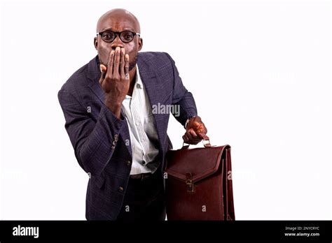 Portrait Of A Businessman In Love Holding His Briefcase And Sending An
