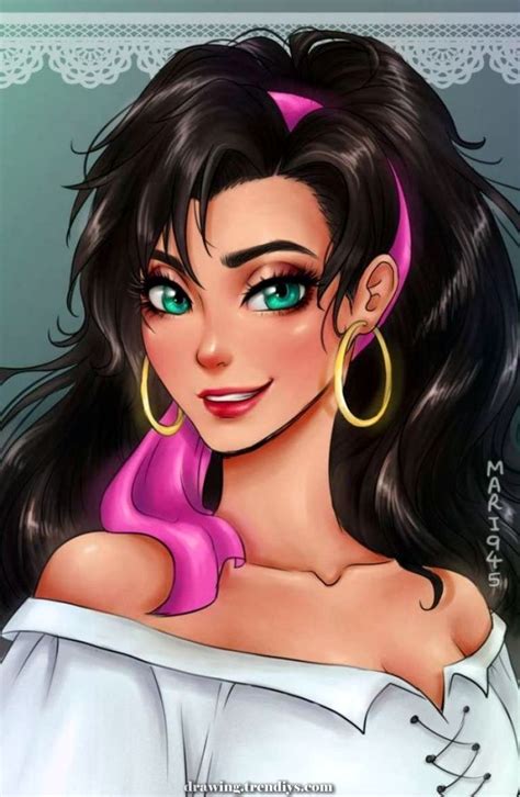 Elegant Princess Of Disney En Personajes De Anime Esmeralda Disney