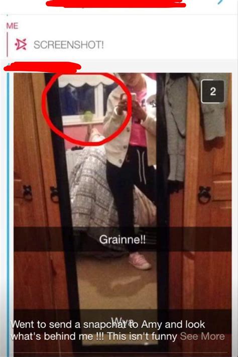 Pictured Is This A Ghost Lurking Behind Young Irish Girl In Creepy Snapchat