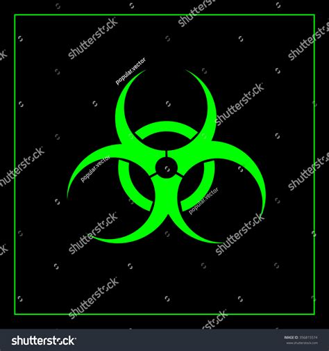 Biohazard Symbol Vector Sign Isolated Vector De Stock Libre De