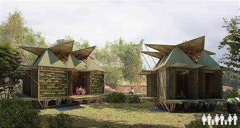 Floating Bamboo Low Cost Houses By H And P Architects Jebiga Design