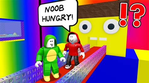 Make Cakes And Feed The Giant Noob Roblox Obby Youtube