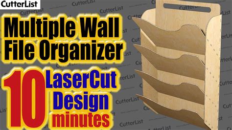 Multiple Wall File Organizer Hanging Folder Organizer Laser Cut
