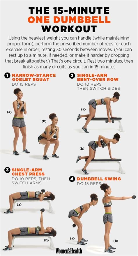 The Best 15 Minute Workouts For 2015 One Dumbbell