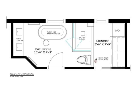 Bathroom Floor Plans Small Bathroom Floor Plans Laundry In Bathroom