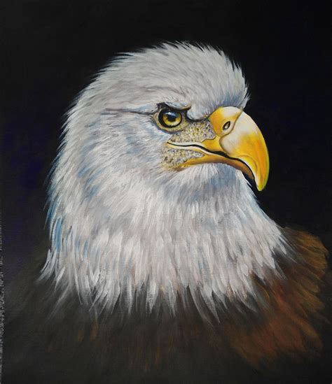 Acrylics Instructional Video Lesson Bald Eagle By Marion Dutton At