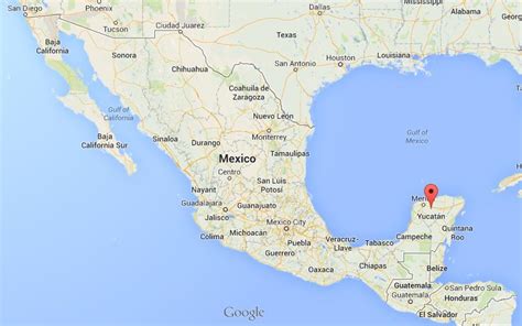 Yucatan On Map Mexico
