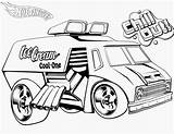 Wheels Hot Coloring Pages Racing sketch template