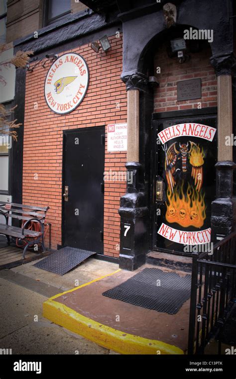 Hells Angels Hq Manhattan New York Usa Stock Photo Alamy