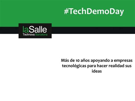 Presentació La Salle Tech Demoday Ppt