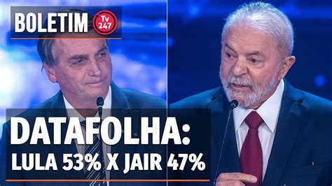 Boletim Datafolha Lula Tem Dos Votos V Lidos E Bolsonaro