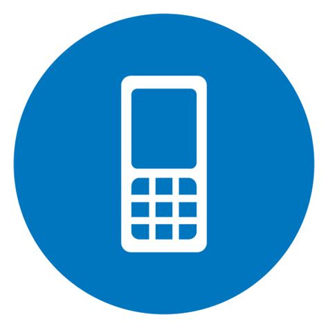 Cellphone Blue Icon Transparent Png And Svg Vector File