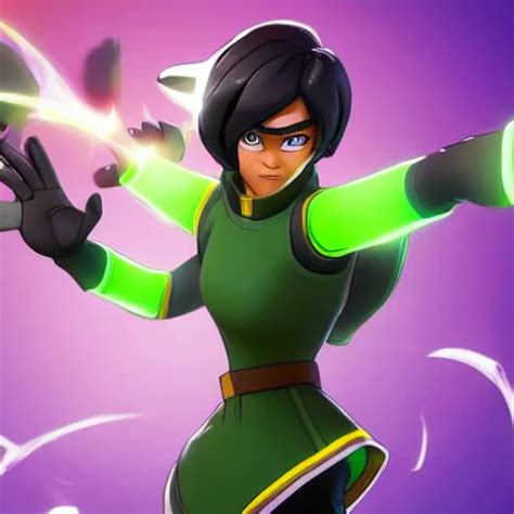 Toph Beifong In Fortnite Character Render Full Body Stable Diffusion
