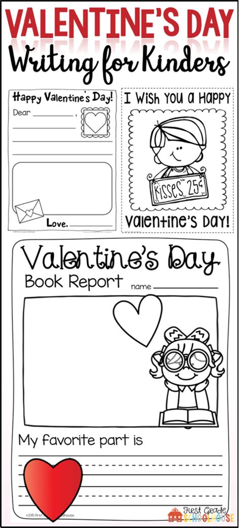 Valentines Day Writing Activities Kindergarten Writing Prompts