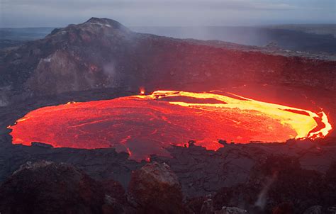Lava Lake Inside Kilauea Volcano Hawaii A Photo On Flickriver