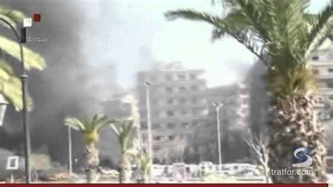 Blast In Damascus Syria Aftermath Feb 21 2013 Raw Footage Youtube