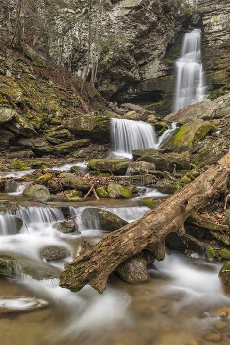 Silky Seasonal Catskills Waterfalls Stock Image Image Of Cascade