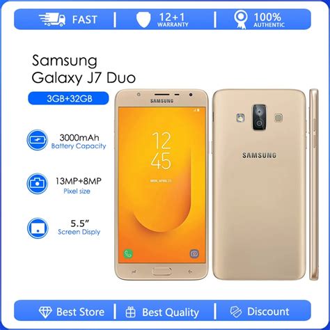 Samsung Galaxy J7 Duo J720f Refurbished Original Unlocked 2 Sim 55
