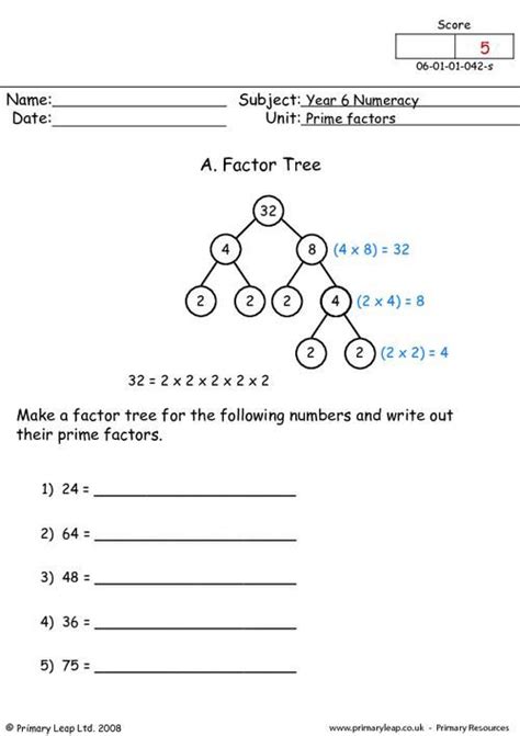 Mathematics can be understood as the study of formal systems and the relationships between them, although no definition has been universally agreed upon. PrimaryLeap.co.uk - Prime factors Worksheet | Teaching Factors & Multiples | Pinterest | Math ...