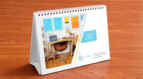Table Calendar Design Template And Mock Up Psd 2017