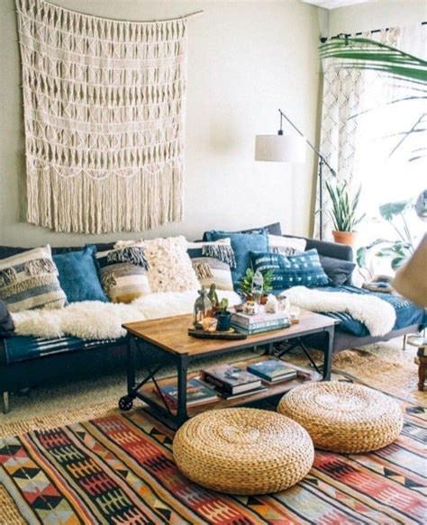 44 Cozy Bohemian Living Room Decoration Ideas Apartment Decorating