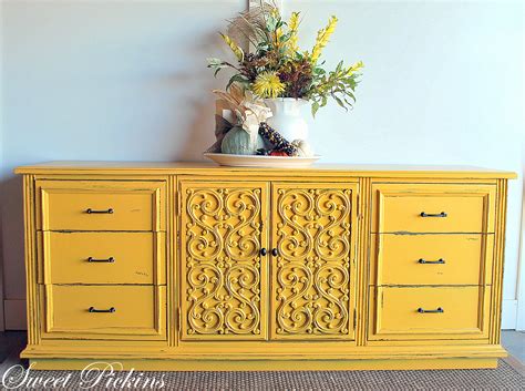 All of these wonderful crafts and projects were created using vintage graphics from my site. {Before & After} - Fun Yellow Dresser! | Sweet Pickins ...