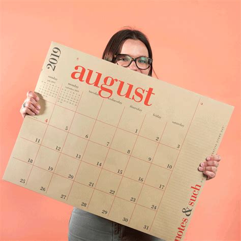 2019 2020 Great Big Calendar Paper Source Big Calendar Calendar