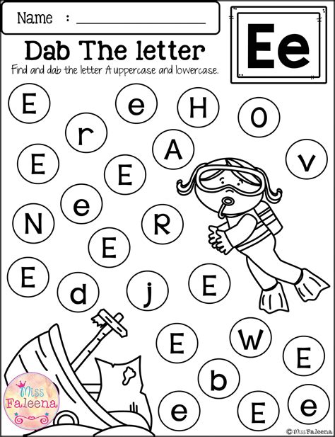 Alphabet Dab Worksheets