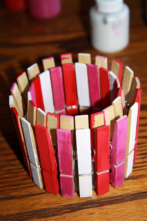 Adventures In Pinteresting Valentines Day Clothes Pin Pot