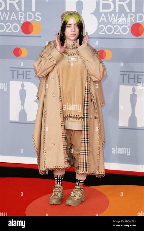 Billie Eilish Attends The Brit Awards 2020 At The O2 Arena On February