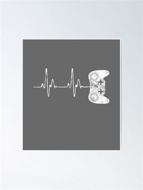 Gamer Heartbeat Video Game Lover  Poster For Sale By Eliot9annal