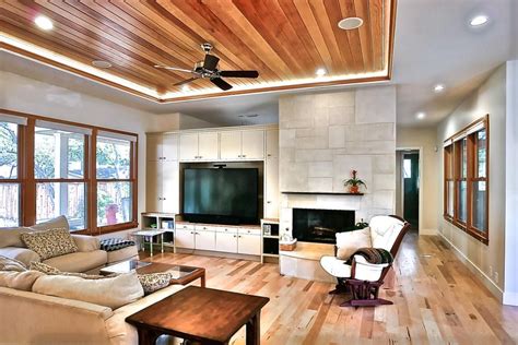In many cases, you may have seen the effects of tray lighting but not even noticed it. Cove lighting highlights the wood-paneled tray ceiling in ...