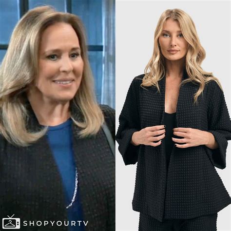 General Hospital: June 2024 Laura’s Waffle Textured Jacket | Shop Your TV