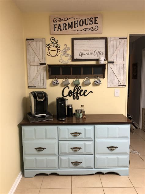 Coffee Bar Kitchen Cabinets Decor Home Decor