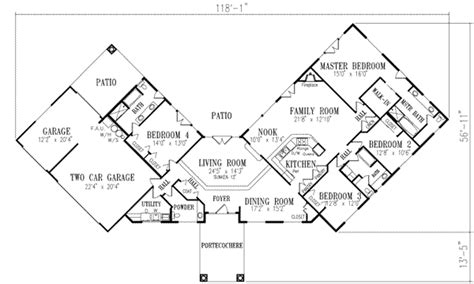 V Shaped House Plans F