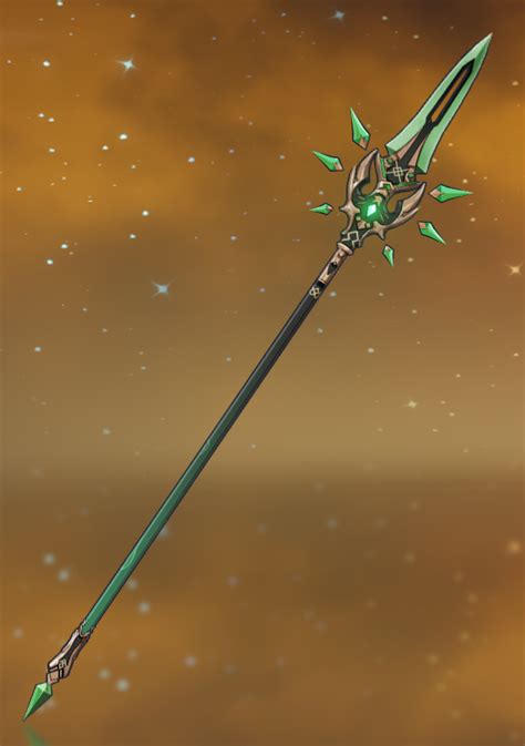 Primordial Jade Winged Spear Prop Genshin Impact Town