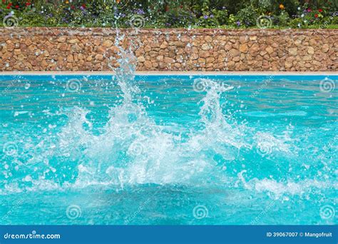 Water Splashes In The Swimming Pool Stock Photo Image 39067007