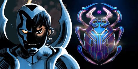Blue Beetle Gets New Dc Movie Poster Introducing Heros Neon Scarab