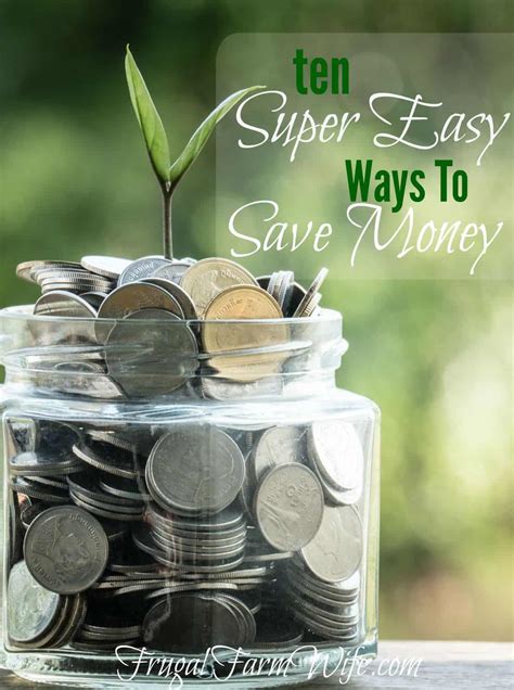 10 Easiest-Ever Ways To Save Money | The Frugal Farm Wife
