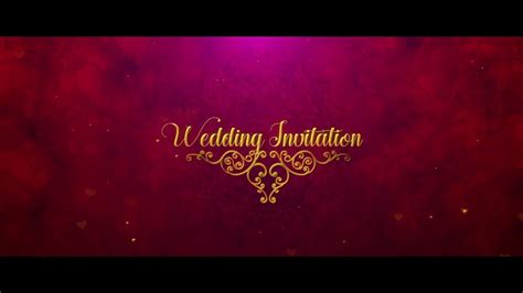 Wedding Invitation Card After Effects Template Free - Printable Templates