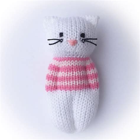 Simple sewing techniques are used to define the arms and legs after knitting. Ravelry: Kitty Friends by Esther Braithwaite (With images ...
