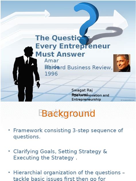 The Question Every Entrepreneur Must Answer Pdf