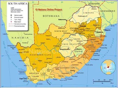Detailed Map Of South Africa South Africa Map Africa Map South