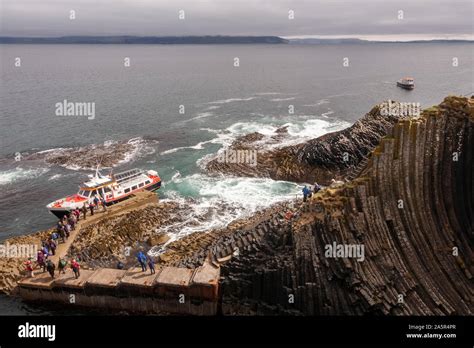Rock Formations At Staffa Island In Scotland Stock Photo Alamy
